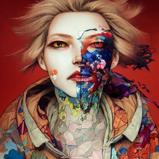 Image similar to city scavenger portrait girl soft light painted by james jean and katsuhiro otomo and erik jones, inspired by akira anime, smooth face feature, intricate oil painting, high detail illustration, sharp high detail, manga and anime 1 9 9 9