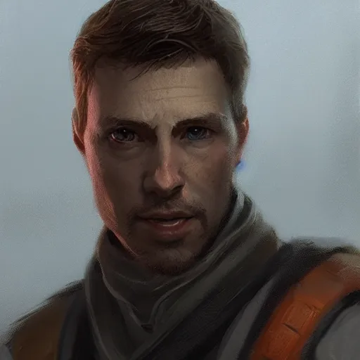 Image similar to portrait of kevin tillie by greg rutkowski, jedi knight, he is 3 5 years old, star wars expanded universe, wearing imperial gear, highly detailed portrait, digital painting, artstation, concept art, smooth, sharp foccus ilustration, artstation hq