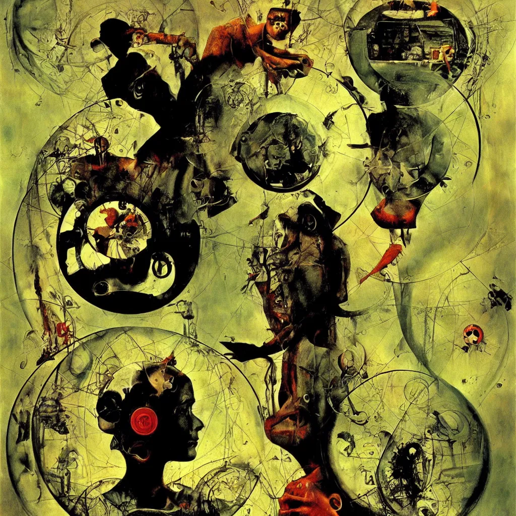 Image similar to the oceans of time will grind us all to dust, surreal, weird, oil on canvas, by dave mckean, by norman rockwell