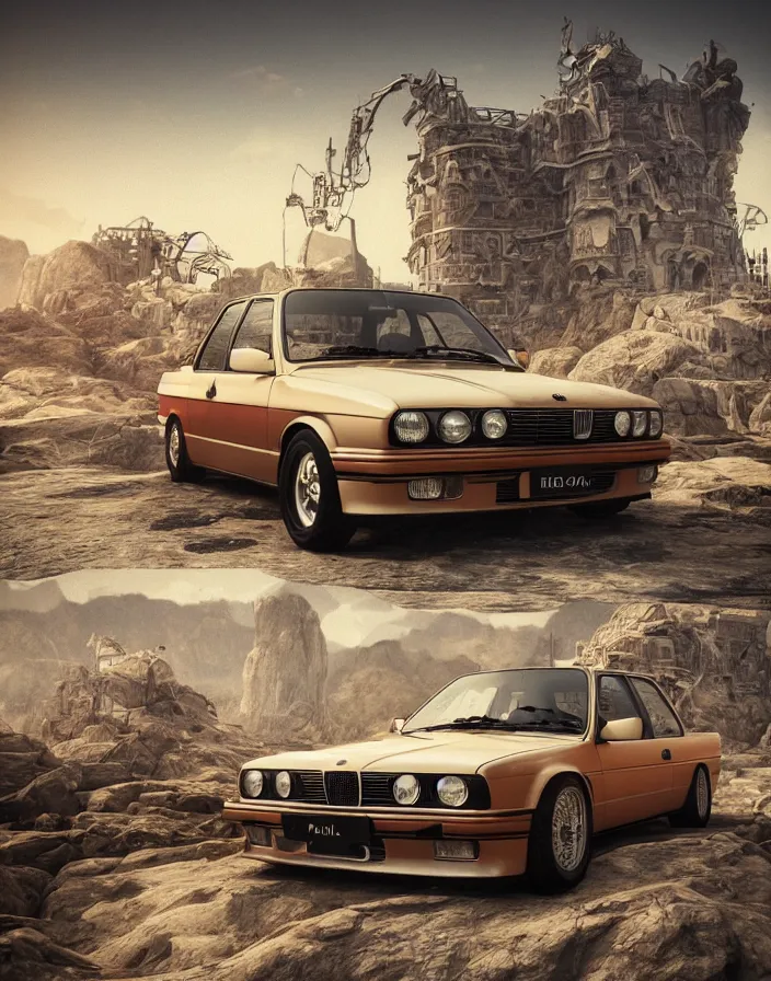 Image similar to e30 Dali. intricate artwork by artstation. octane render, cinematic, hyper realism, 8k, depth of field.