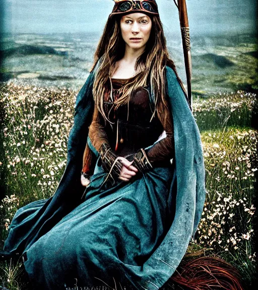 Prompt: portrait_photo_of_a_stunningly beautiful norse maiden, 19th century, hyper detailed by Annie Leibovitz, Steve McCurry, David Lazar, Jimmy Nelsson, professional photography