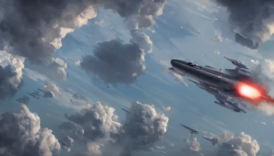 Image similar to wide view of missiles about to hit washington dc, cloudy sky, hyperdetailed, artstation, cgsociety, 8 k