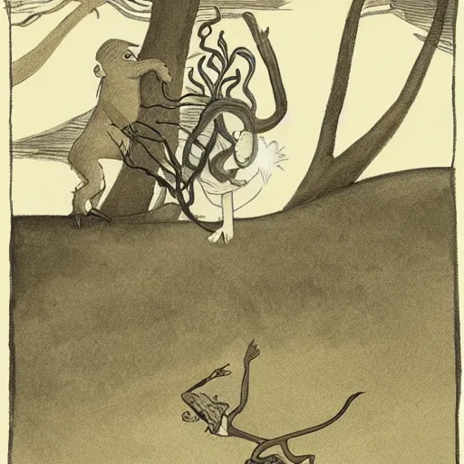 Image similar to limbo, wind kissed ( ( ( ( picture ) ) ) ), ashes, wild things, lament, by maurice sendak,