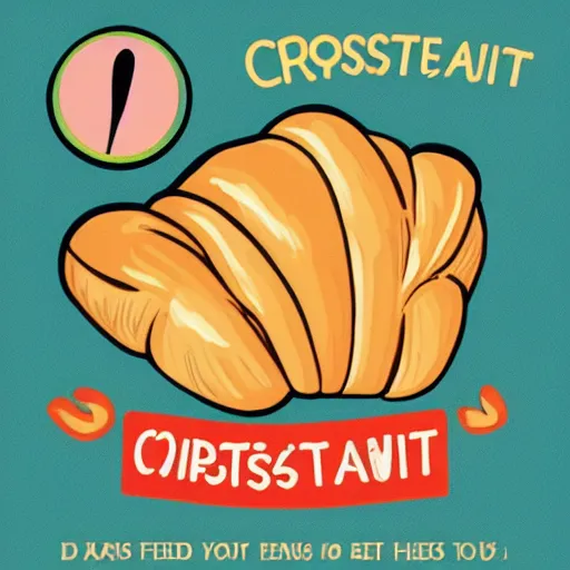 Image similar to croissant propaganda poster