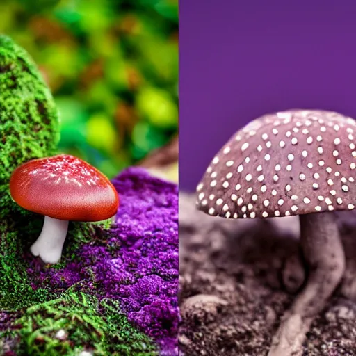 Image similar to a beautiful human male, from his skin colorful mushrooms grow with different shapes, photographed by andrew thomas huang