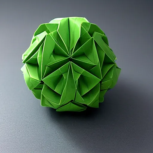 Prompt: spherical origami