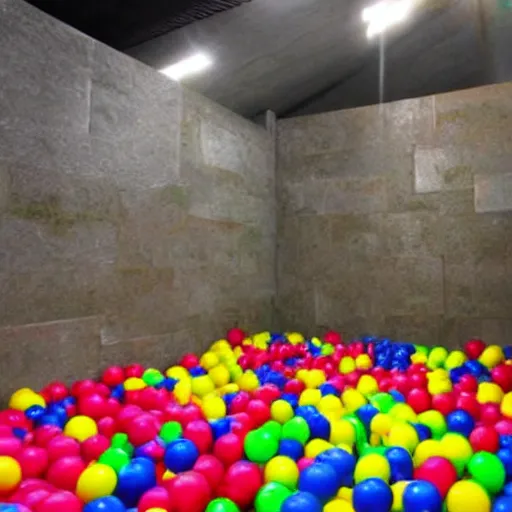 Image similar to a ball pit approaches you.