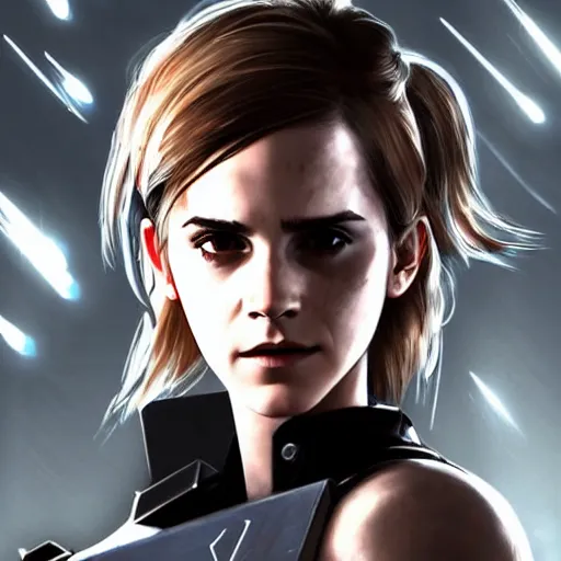 Prompt: emma watson wearing metal gear armor dramatic lighting cinematic cinematic lighting by Richard Schmid by Yoji Shinkawa by artgem