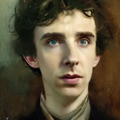 Prompt: portrait of a hybrid of benedict cumberbatch and freddie highmore and timothee chalamet, photo realistic, highly detailed, perfect face, by carl spitzweg, ismail inceoglu, vdragan bibin, hans thoma, greg rutkowski, alexandros pyromallis