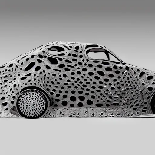 Prompt: car Ash Thorp :: ford : in oil liquid organic architecture brutalist style : 7, u, x, y, o pattern