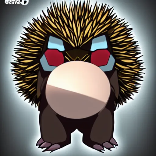 Prompt: A pokemon that looks like A hedgehog, covered with a layer of black Galaxy ，Trending on art station. Unreal engine.