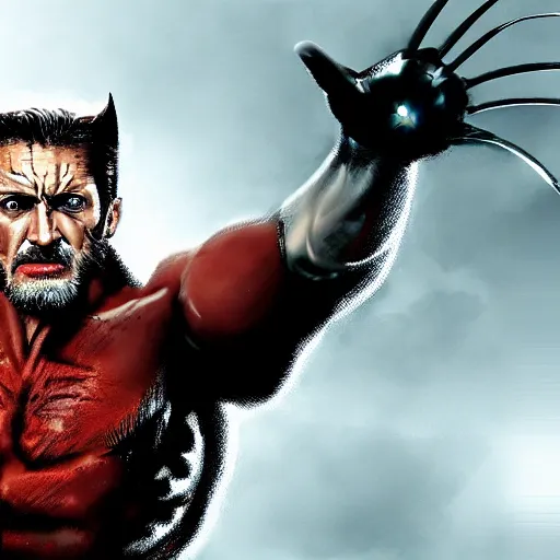 Image similar to tom hardy as wolverine from x - men digital art 4 k detailed super realistic