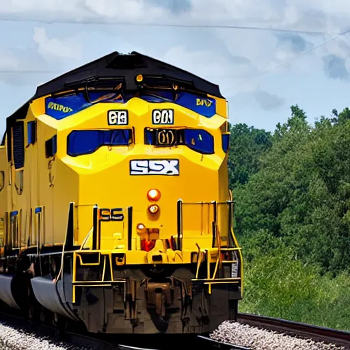 Image similar to csx locomotive flying