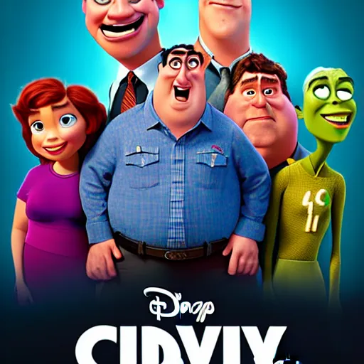 Image similar to pixar poster for the film chiris farley and david spade ; 8 k uhd ; very detailed, focused, colorful, antoine pierre mongin, trending on artstation ;