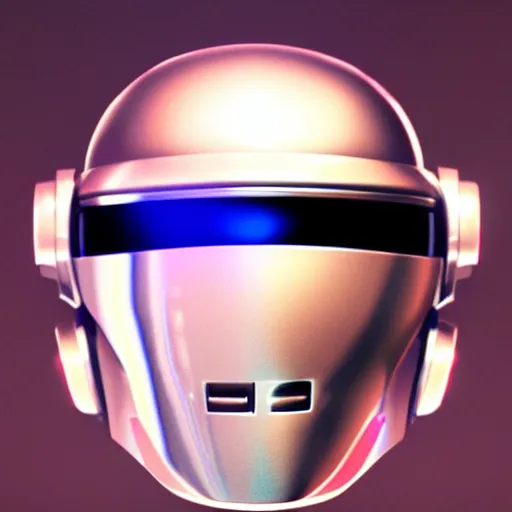 Prompt: cinematic daft punk helmet, playstation joystick, sci fi texture, artstation, pascal blanche, moebius, james paick, unreal engine render