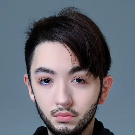 Image similar to xpeppoz twitch streamer, detailed face, 8 k, sharp focus