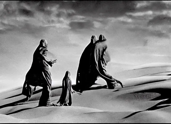 Image similar to scene from the 1 9 3 4 science fiction film dune