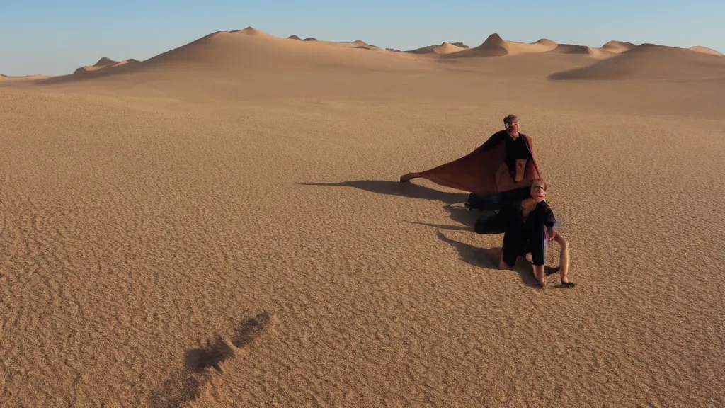 Image similar to dune shouting in the desert