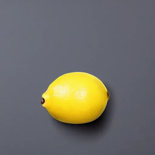 Image similar to a lemon in the shape of Dwayne Johnsons head