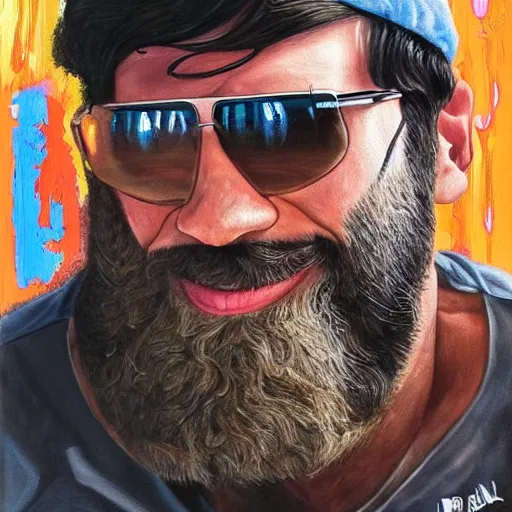 Prompt: a horrible disease, painting by Dan Bilzerian