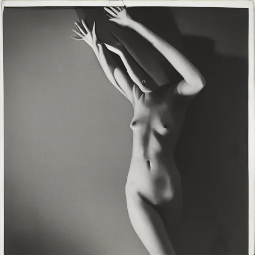 Image similar to photograph of a woman by man ray 1 9 3 2, solarisation