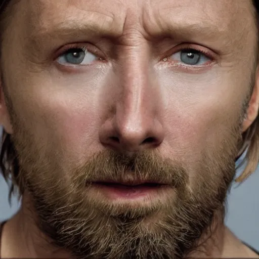 Prompt: thom yorke singer songwriter, ultrafine detail, hyper realistic face, beautiful eyes, chiaroscuro, associated press photo