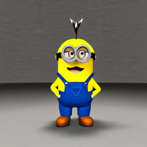 Image similar to A minion in super mario 64