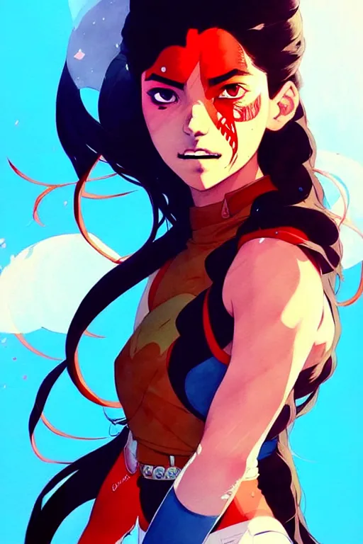 Image similar to a ultradetailed painting of katara by conrad roset, greg rutkowski and makoto shinkai trending on artstation