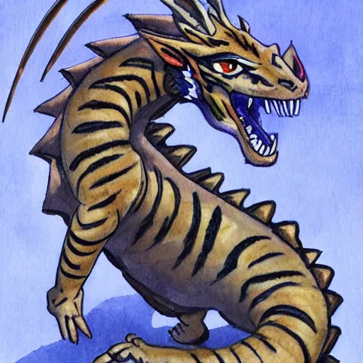 Image similar to A Dragon Tiger by Jose Mertz