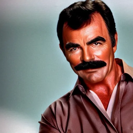 photo of the lovechild of tom selleck and burt reynolds | Stable Diffusion