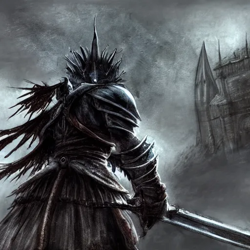 Image similar to award winning concept art for a Dark Souls game