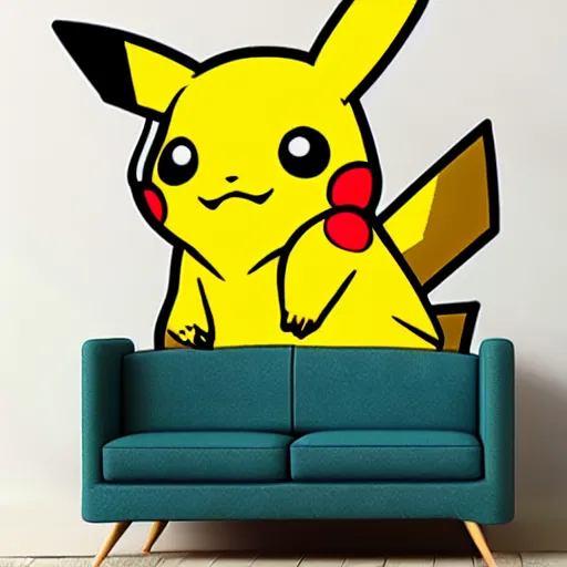 Image similar to pikachu, by ken sugimori, warm colors, cozy, sticker, planner sticker