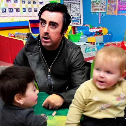 Image similar to ian watkins at a childrens daycare
