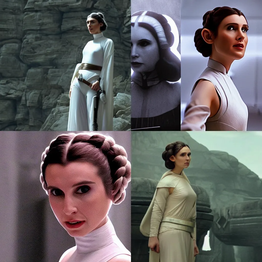 Prompt: photo of Gal Godot as Princess Leia