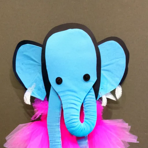 Image similar to an elephant wearing a tutu