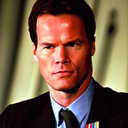 Prompt: mark rutte in the movie star trek : first contact ( 1 9 9 6 )