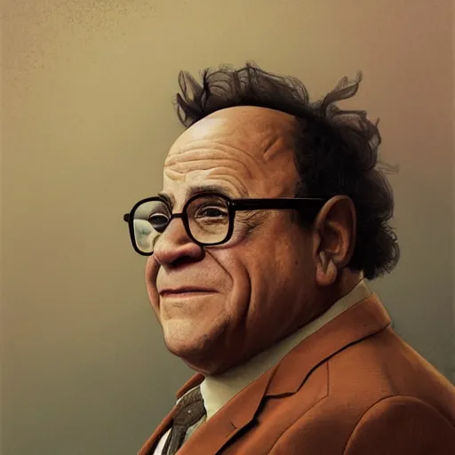 Prompt: danny devito a portrait of a sailor, highly detailed, intricate, digital painting, artstation, sharp focus, illustration, art by jakub rozalski, greg rutkowski, artgerm, tan zi and ayanamikodon and alphonse mucha and wlop