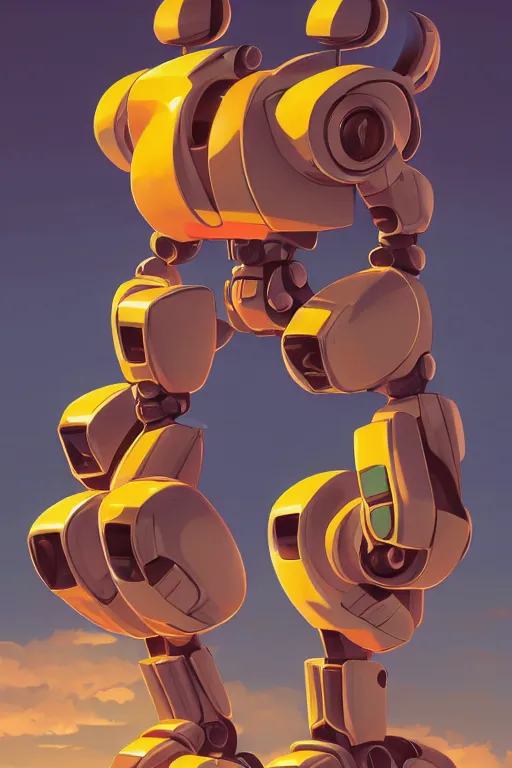 Image similar to metabots medabots medarotto medarot robot minimalist comics, behance hd by jesper ejsing, by rhads, makoto shinkai and lois van baarle, ilya kuvshinov, rossdraws global illumination ray tracing hdr radiating a glowing aura