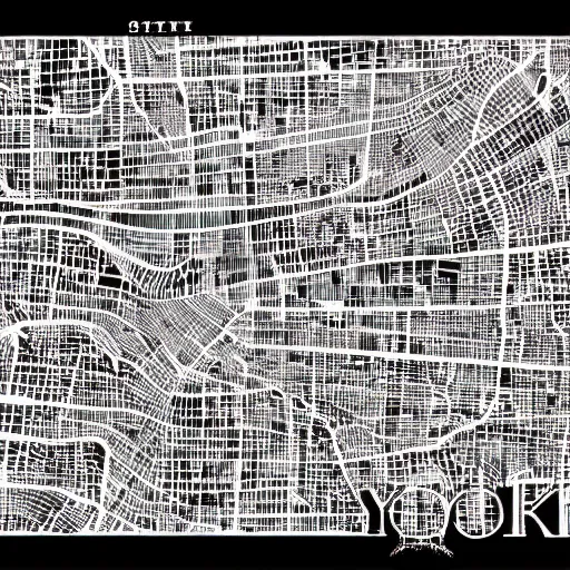 Image similar to new york map in the style of claire brewster