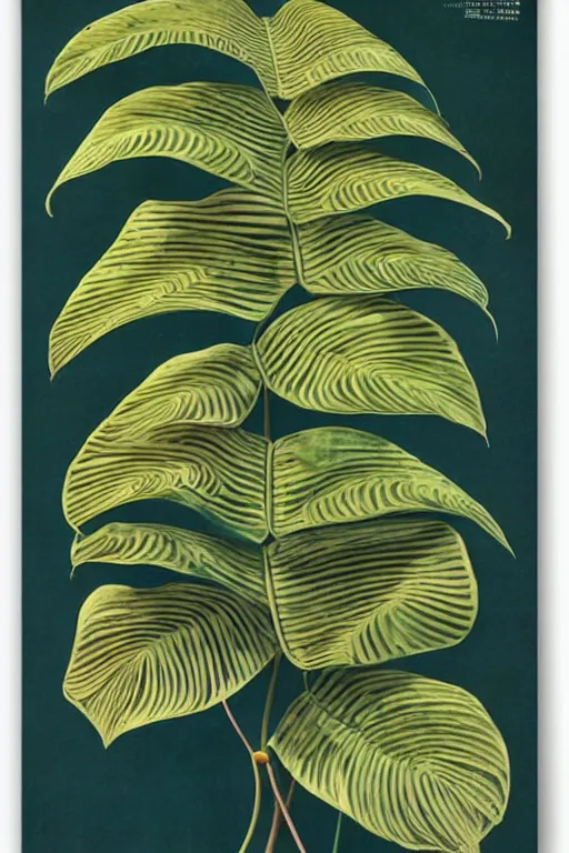 Image similar to vintage magazine advertisement depicting all of the tropical plants in the world, monstera!!!, in focus, sharp, smooth, by marius lewandowski, by ernst haeckel