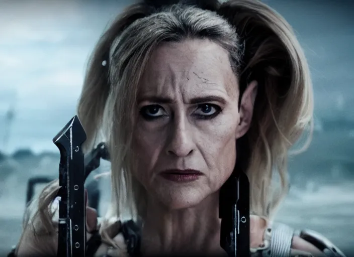 Image similar to film still of sonja blade in the new scifi movie, 4 k