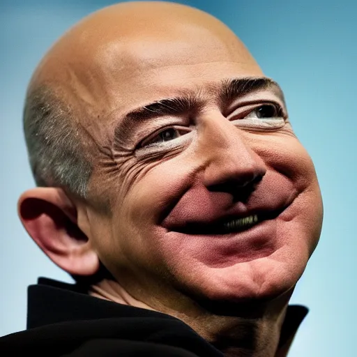 Image similar to jeff bezos troll face