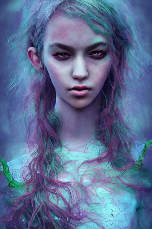 Prompt: sour dreams!!!!!, photorealistic art style, fantasy aesthetic. full - body photography, comprehensive art, thorough details, intricate, artstation, cgsociety contest winner