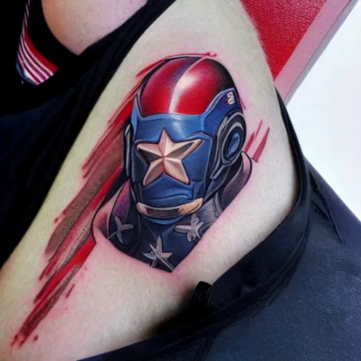 70 Cool Captain America Tattoo Designs for Men [2024 Guide] | Captain  america tattoo, Tattoo designs men, Marvel tattoos