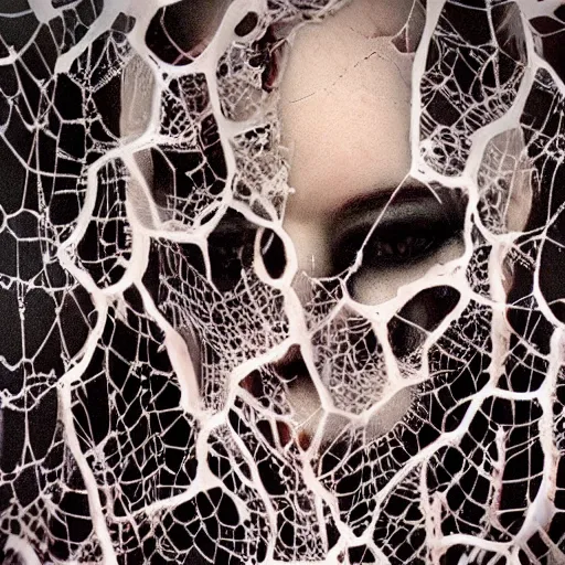 Image similar to Spiders breaking through skin. Body horror. Realistic