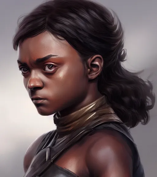 Prompt: ancient black arya stark highly detailed digital painting artstation concept art smooth sharp focus illustration artstation art by artgerm rutkowski aleksi briclot and bouguereau