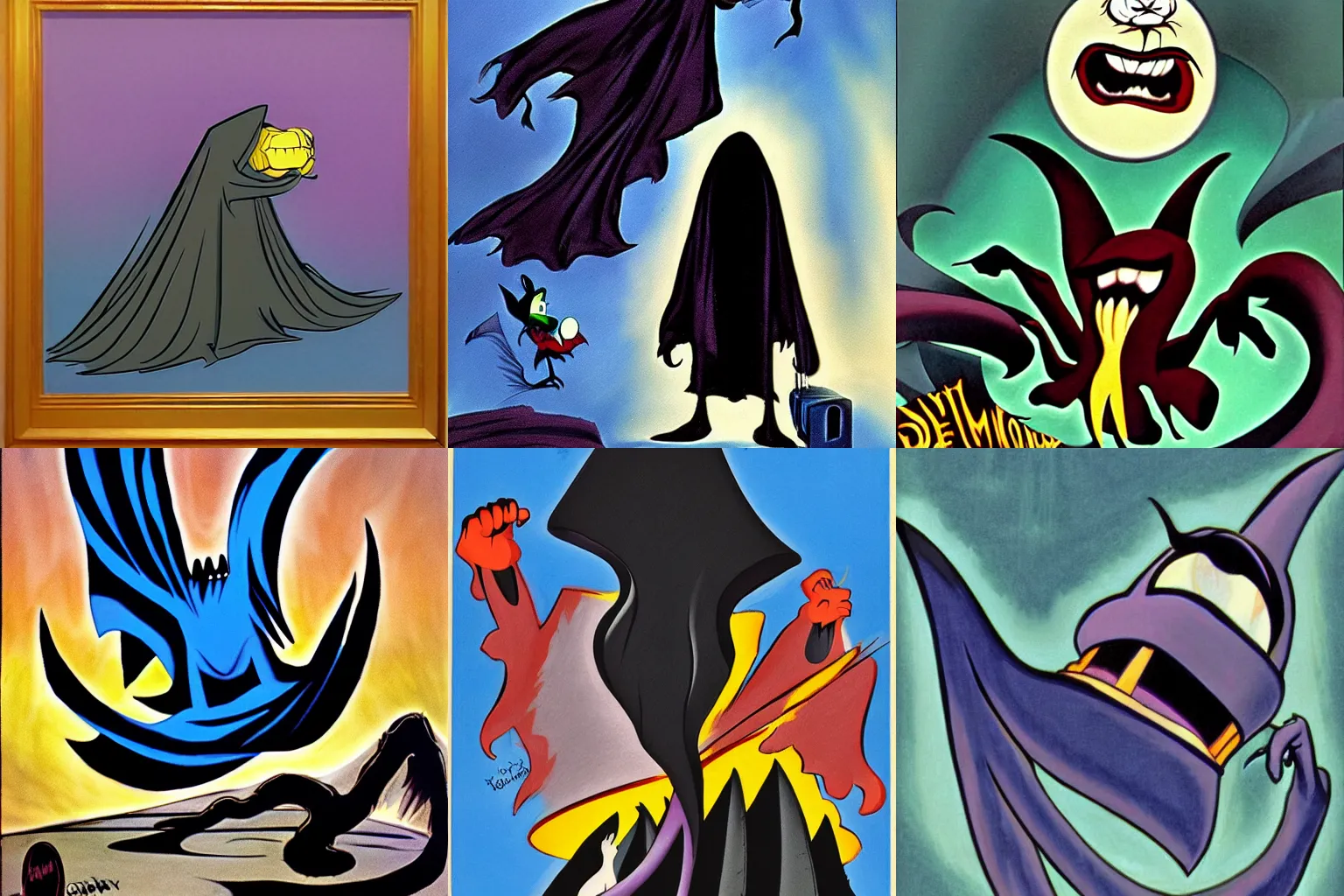 Prompt: Dementor by Chuck Jones, looney tunes, technicolor