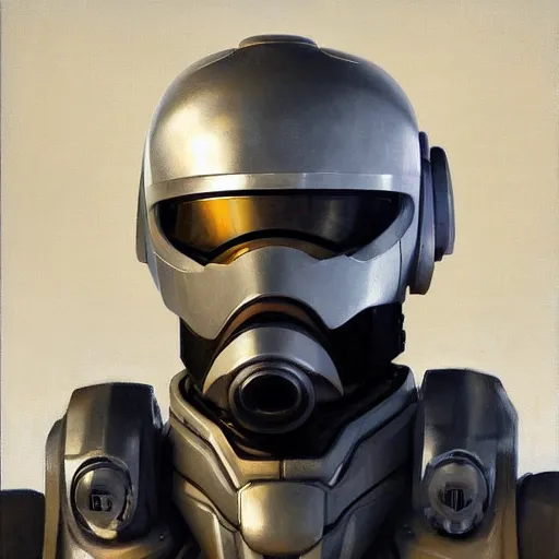 Prompt: greg manchess portrait painting of james murphy the robocop as overwatch character, 8 0 ies aesthetic, medium shot, asymmetrical, profile picture, organic painting, sunny day, matte painting, bold shapes, hard edges, street art, trending on artstation, by huang guangjian and gil elvgren and sachin teng