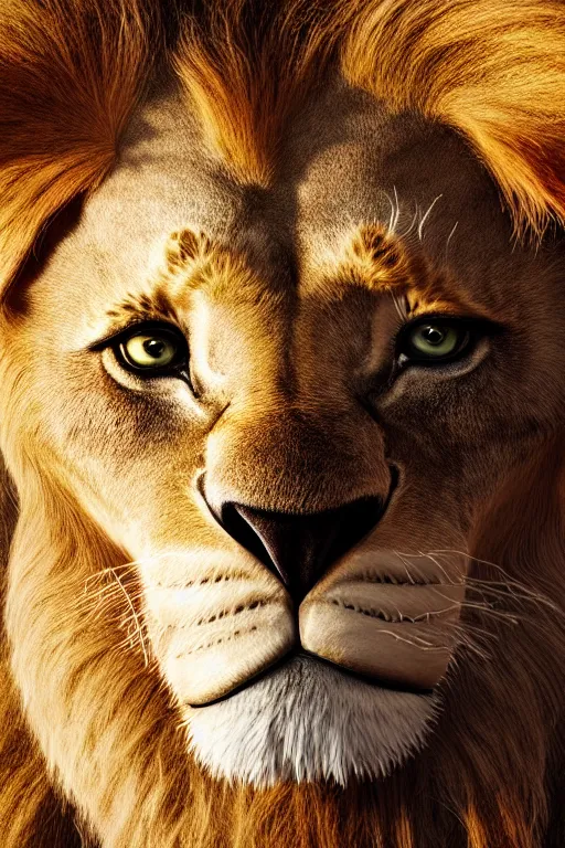 Image similar to lion king movie poster, cgi, cinema, realistic