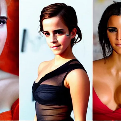 Image similar to emma watson mixed with kim kardashian